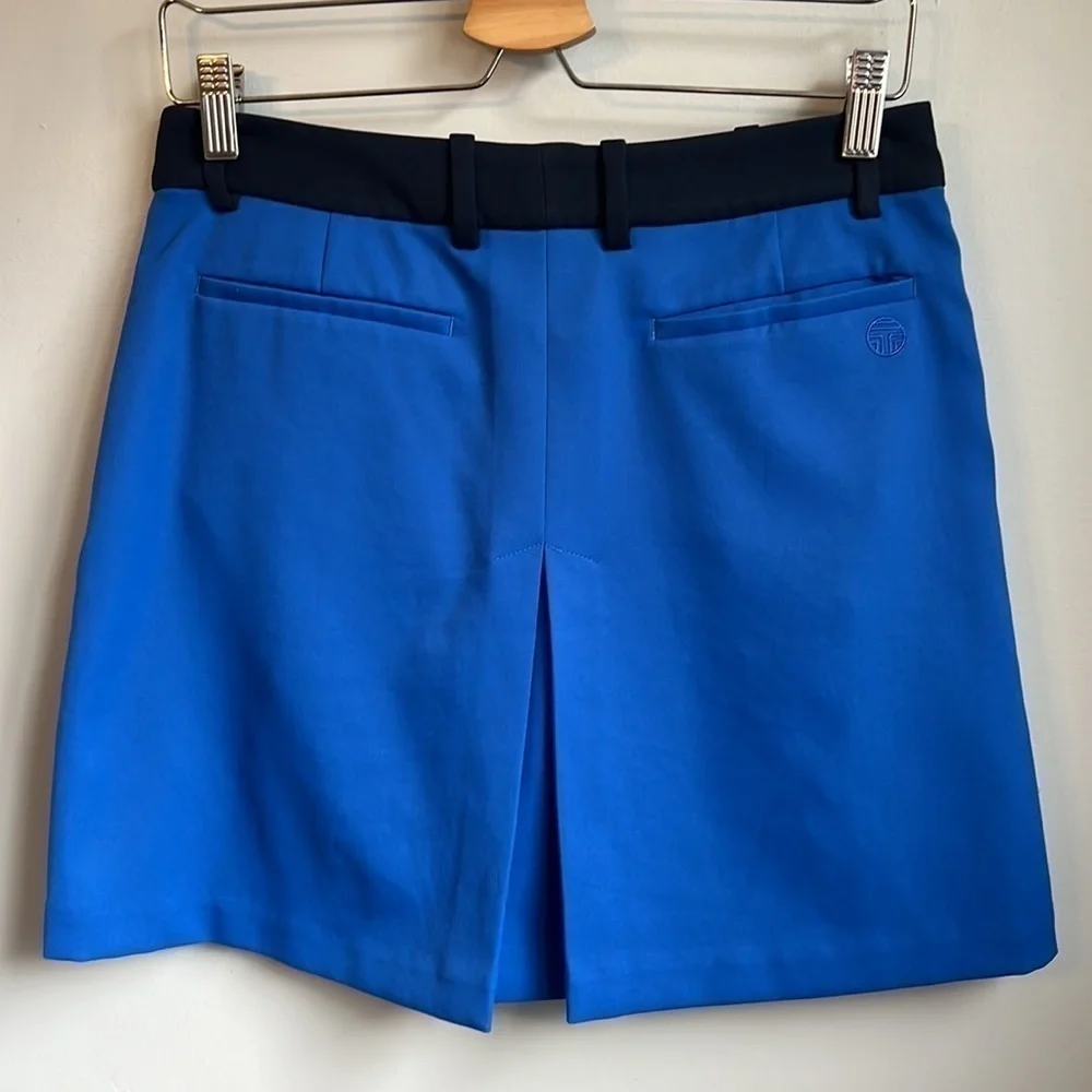 Tory Burch Two-Tone Tech Twill Golf Skirt SZ S